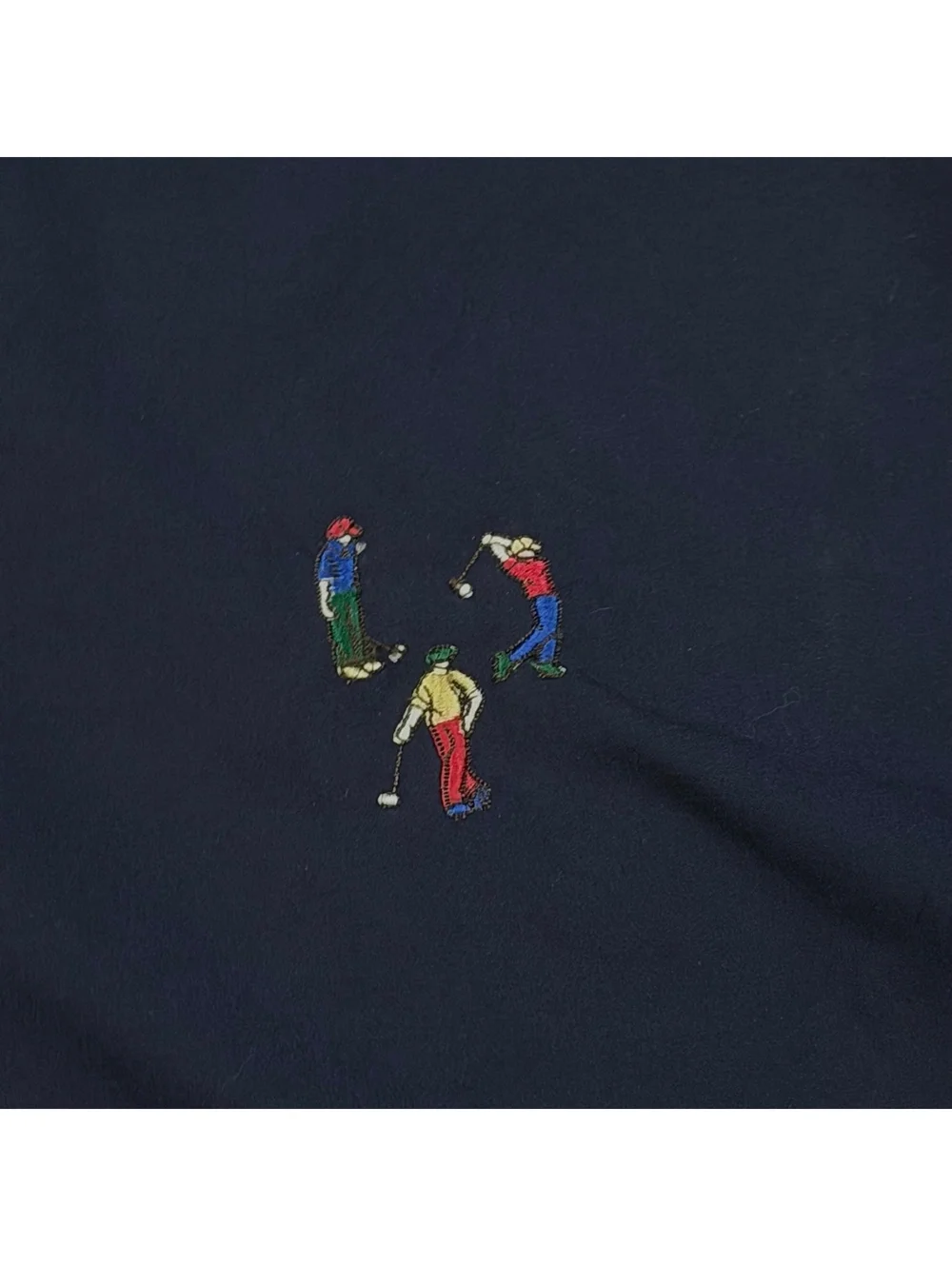 Vtg 90s Pivot Rules Golf Windbreaker Jacket Navy Blue L
